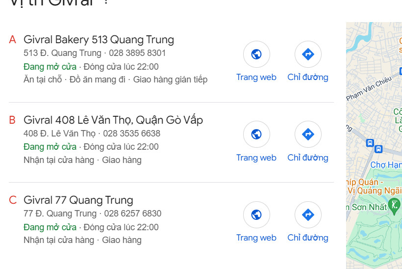 Cửa Hàng Bánh Trung Thu Givral Gò Vấp